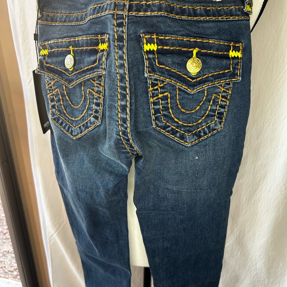 True Religion Blue Skinny Jeans with Classic Detailing - Picture 5 of 8